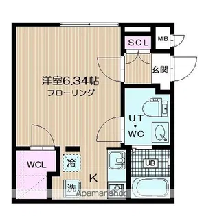ブランシェ荏原中延【2階】の間取り