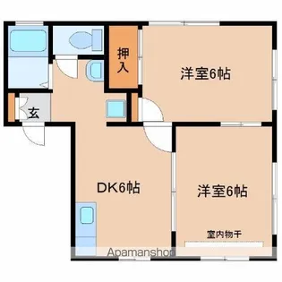 コーポエイアイ【1階】の間取り