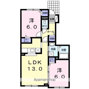 EAST・GARDEN【1階】の間取り