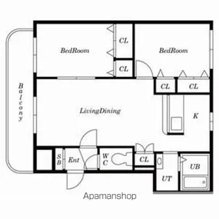 ランピード桂木【301号室号室】の間取り