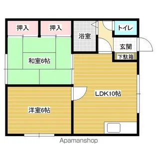 パークハイツ【1階】の間取り