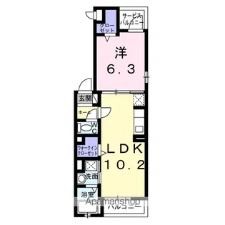 テラック中央林間【2階】の間取り