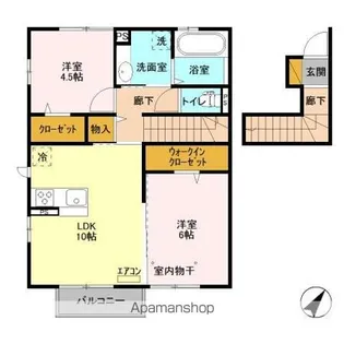 レジデンスヒルトップⅧ【2階】の間取り