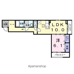セレーノ大宮【1階】の間取り