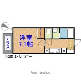 コモド浜野【2階】の間取り