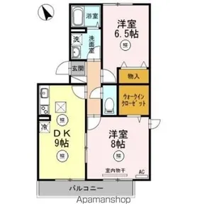 サン・ムーン山内【1階】の間取り