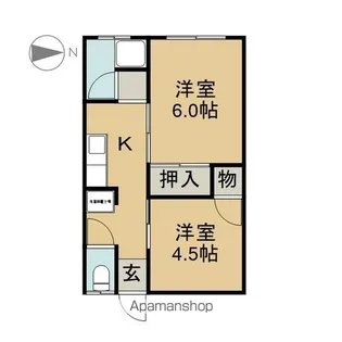 コーポみのり【2号室号室】の間取り