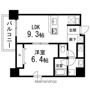 MIGNONNE上杉【602号室】の間取り