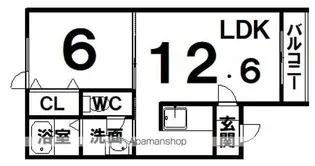 MAYFAIRⅡ【202号室】の間取り