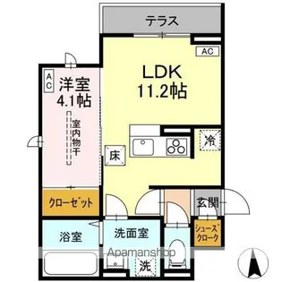 DーROOM荒井1丁目【1階】の間取り