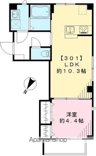 マトーニ ロッシ【301号室号室】の間取り