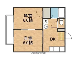 サンライフ小笠【202号室】の間取り