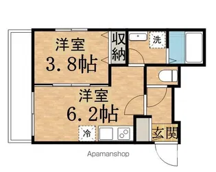 CHELSEA日野【1階】の間取り