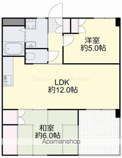 グランデュール後楽園【102号室】の間取り