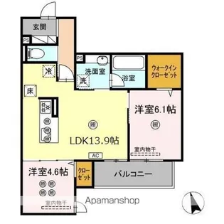 グランシャリオ【1階】の間取り
