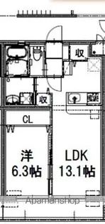 カッシーニ【2階】の間取り