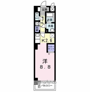 ラ・ベルソレイユ【2階】の間取り