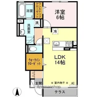 マイ キャッスル Ⅰ【1階】の間取り