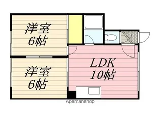 ハイデンス平岸416【1階】の間取り