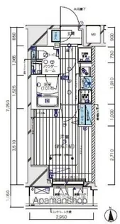 メインステージ北千住Ⅴ【204号室号室】の間取り