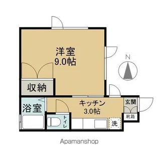 メゾンマリーンB【2号室】の間取り
