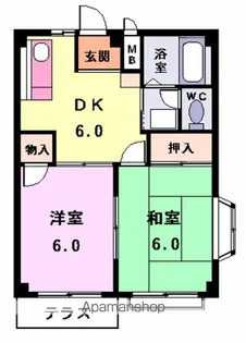 サンメゾン藤【1階】の間取り