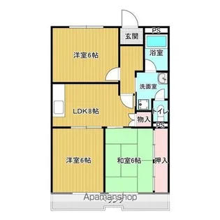 ガーデンハイツエクレール【1階】の間取り