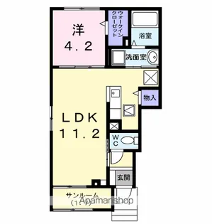 TWINS A(ツインズ)【1階】の間取り