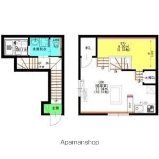 愛知県名古屋市北区城東町3丁目【アパート】の間取り