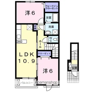 ブリーズB【2階】の間取り