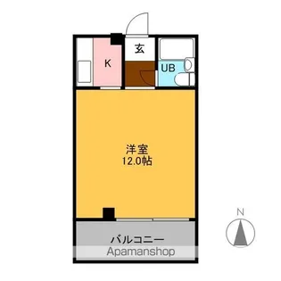酒向第3ビル【502号室】の間取り