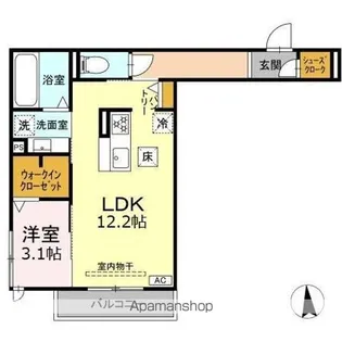 AMABILE【1階】の間取り