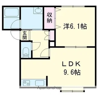 ハピネス三条【2階】の間取り