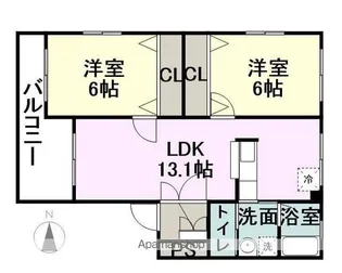 パストラルⅡ【101号室】の間取り
