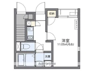 レオネクストカーサ大濠【1階】の間取り