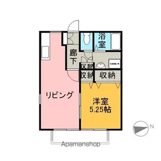 プレインストーン子安【1階】の間取り