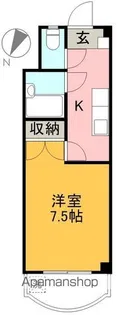 ピュアコート高須【4階】の間取り