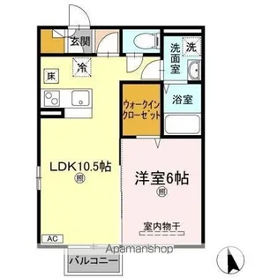 リバーサイド マロニエ【1階】の間取り