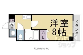 ハピネスOIKE【206号室】の間取り
