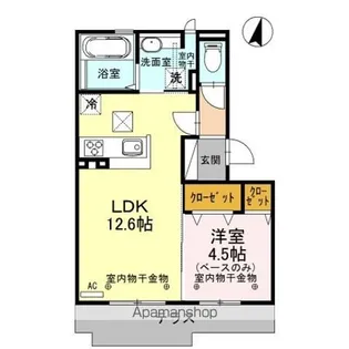 グランピソ加賀【102号室】の間取り