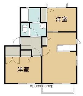 バリュージュ山本【B201号室】の間取り