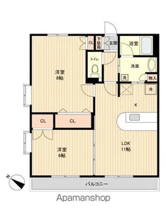 SーFORT榴岡公園【12階】の間取り