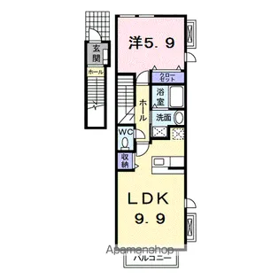 ガーデンハウス西塚【2階】の間取り