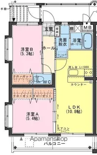 NUOVE CONNESSIONI【106号室】の間取り