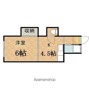 ふじ荘【102号室】の間取り