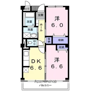 グラディオOTUNA【2階】の間取り
