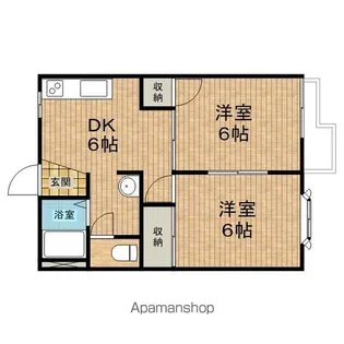 サンティエ東町【203号室】の間取り