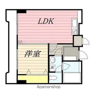 クリエイト西公園【507号室】の間取り