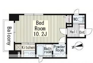 スカイタワー東上野【4階】の間取り
