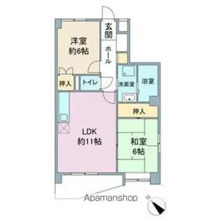プロクシィスクエア牧の原【4階】の間取り